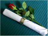 Serviette/Napkin Folding, Elegant Basic Roll