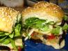 Baguette Sandwich With Roasted Eggplant, Tomatoes and Pesto. Recipe by anidifrancofan