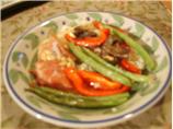 Baked Cod With Vegetables, Prosciutto and Pine Nuts. Photo by KelBel