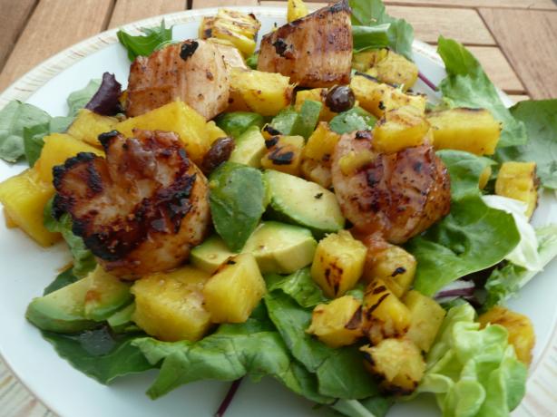 Caribbean Grilled Scallop Salad. Photo by CaliforniaJan