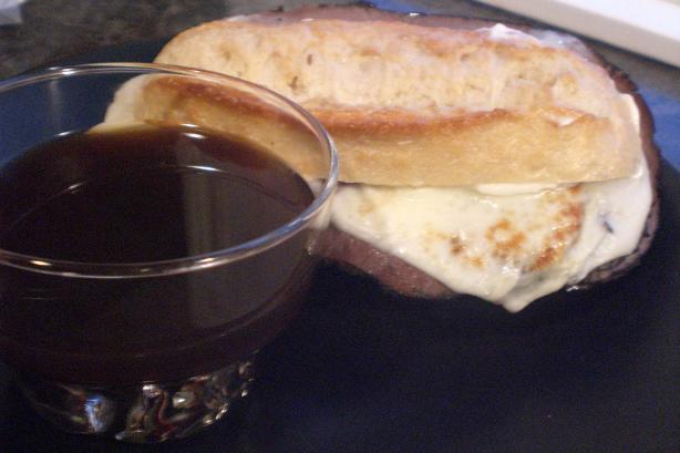 French Dip Au Jus. Photo by Rollin in the Dough!