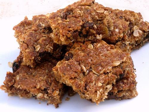 Choc Chip & Oat Slice. Photo by Pneuma
