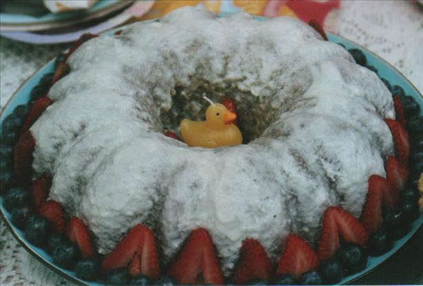 Molly Katzen's/Moosewood Restaurant's Ukrainian Poppy Seed Cake. Photo by Cookgirl
