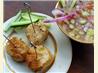 Simple Scallops With Dipping Sauce