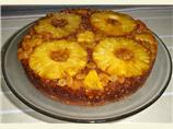 Lemony Glazed Pineapple Upside Down Gingerbread