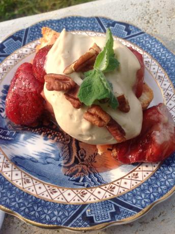 Strawberries With Kahlua Cream. Photo by Miss Fannie