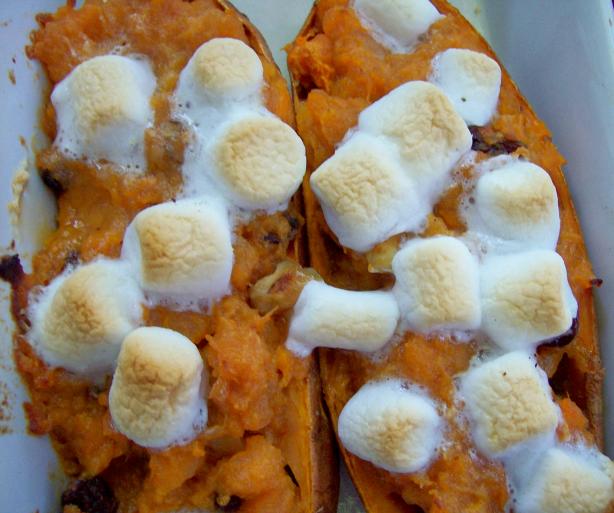 Twice Baked Sweet Potatoes for the Sweet Tooth!. Photo by Marlitt