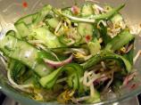 Cucumber, Bean Sprout and Red Onion Salad