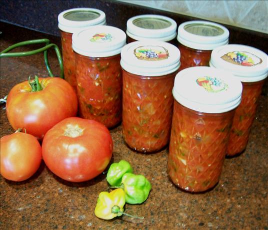 Roasted Poblano and Roasted Garlic Salsa. Photo by Rita~