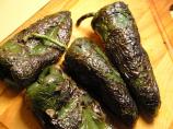 Roasted Fresh Chilies Like Poblanos Jalapenos Bell Peppers..