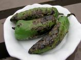 Roasted Fresh Chilies Like Poblanos Jalapenos Bell Peppers..