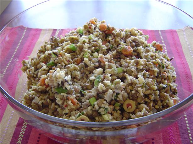 Lentil and Rice Salad. Photo by Japanese Delight