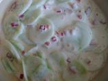 Sour Cream Cucumber Salad