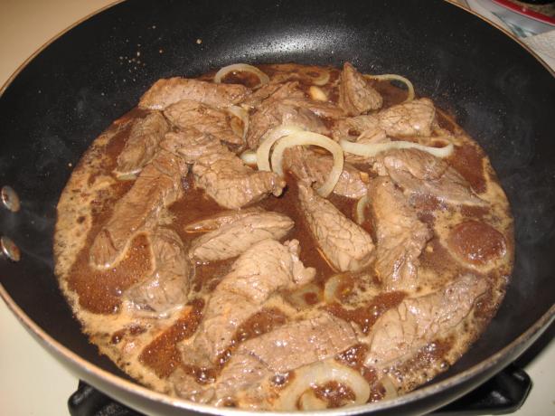 Filipino Beef Steak or Bistek. Photo by SweetCheekNess