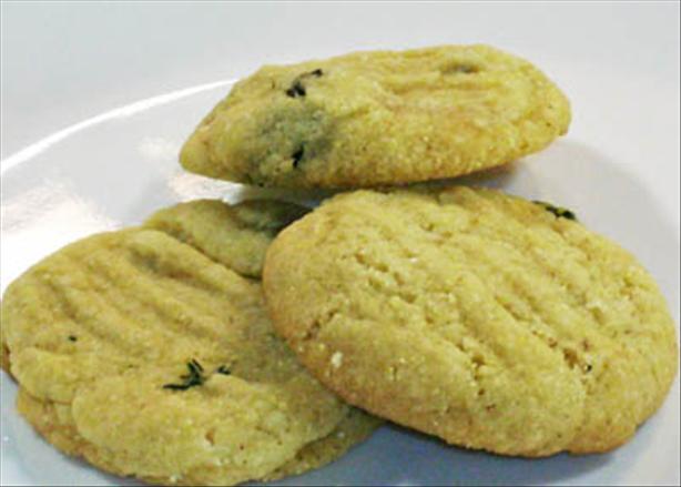 Chef Joey's Vegan Cornmeal-Thyme Cookies. Photo by Chef Joey Z.