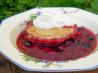 Summer Berry Dumpling Cobbler. Recipe by Caroline Cooks