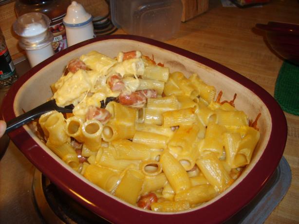 Baked Lil' Smokies N Homemade Mac-N-Cheese. Photo by Chef on the coast