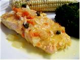 Yummy Poached Lemony Salmon