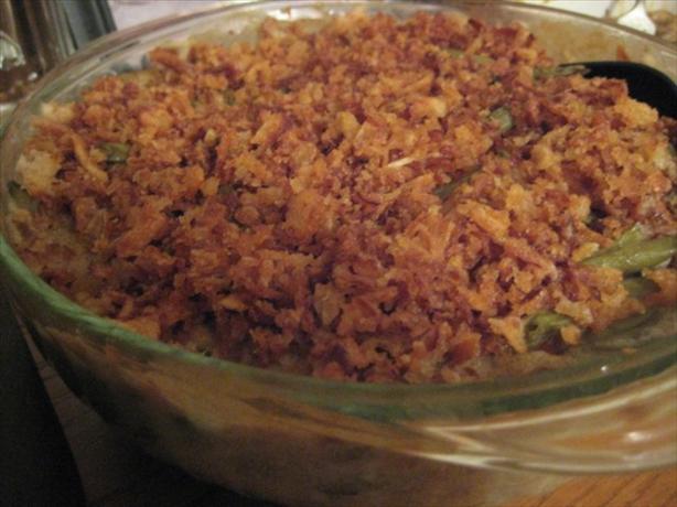 Vegan Green Bean Casserole. Photo by tendollarwine