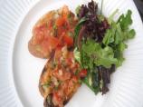 Bruschetta With Roasted Garlic and Cherry Tomatoes