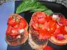 Bruschetta With Roasted Garlic and Cherry Tomatoes