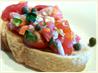 Bruschetta With Roasted Garlic and Cherry Tomatoes