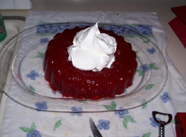 Grammy's Famous Raspberry Jello Mold. Photo by catercow