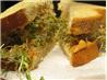 Sprouts & Hummus Sandwich. Recipe by brokenburner
