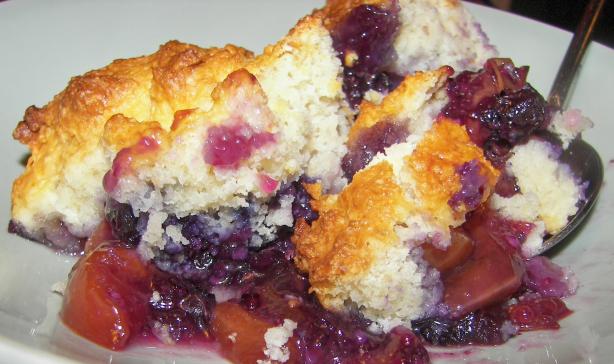 Blueberry and Nectarine Cobbler. Photo by Baby Kato