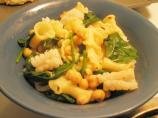 Orecchiette With Lemony Grilled Squid, Arugula and Chickpeas