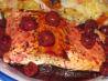 Maple Cherry Glazed Salmon. Recipe by PaulaG