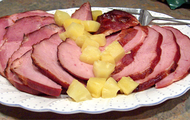 Jamon Con Pina - Ham With Pineapple. Photo by Derf