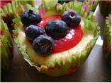 Cheesecake Cupcakes With Raspberry Sauce