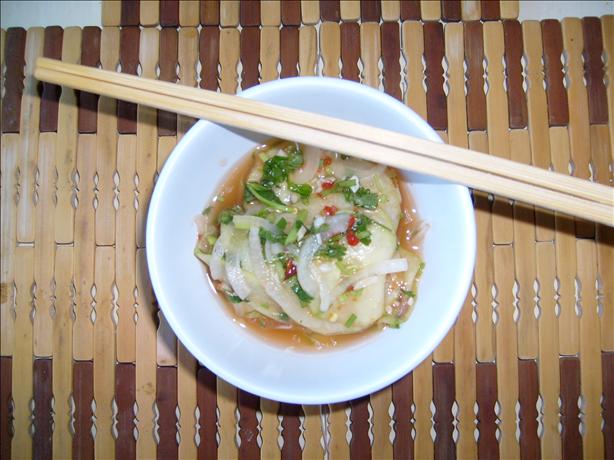 Spicy Thai Cucumber Salad. Photo by Mina the Brat