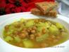 Chickpea and Potato Soup. Recipe by JustJanS