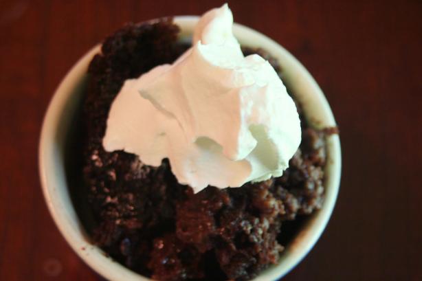 Low Fat Hot Fudge Spoon Cake. Photo by fluffernutter