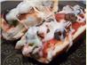 Hamburger-Mushroom Bread Pizza