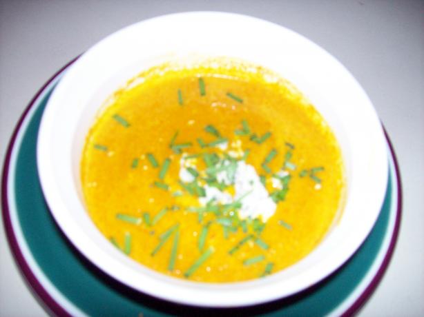 Carrot and Stilton Soup (For Your Microwave). Photo by Boo Chef in West Texas
