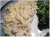 Shirataki Noodle Fettuccine Alfredo. Recipe by yogiclarebear