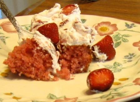 Striking Strawberry Cake. Photo by Mrs. Hughes