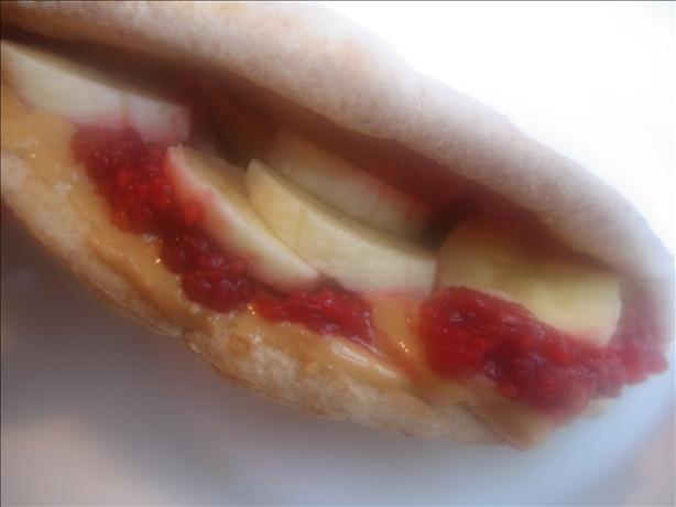 Peanut-Raspberry Pita. Photo by White Rose Child