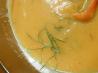 Red-Pepper Fennel Soup With Pita Chips. Recipe by dicentra