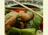 Stir-Fry Prawns / Shrimps With Vegetables and Fresh Thai Noodles