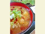 Summer Corn Chowder With Scallions Bacon & Potatoes