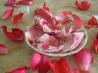Homemade Crystallised Rose Petals