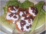 Stuffed Apricot Salad for One