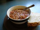 Potage Aux Lentilles Et Aux Lard - Lentil, Bacon and Tomato Soup. Photo by Cuistot