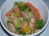 Linguine With Scallops and Shrimp in Thai Green Curry Sauce
