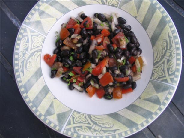 Banana Black Bean Salad. Photo by Food Snob in Israel
