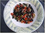 Banana Black Bean Salad. Photo by Food Snob in Israel